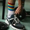 imageAmerican Trends Womens Striped Socks Retro Crew Socks Women Slouchy Athletic Calf Tube Socks2packrainbow Stripe