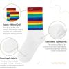 imageAmerican Trends Womens Striped Socks Retro Crew Socks Women Slouchy Athletic Calf Tube Socks2packrainbow Stripe