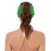 imageSun Hats for Women UV Protection Sun Visor Wide Brim Summer Hats with PonytailGreen