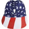 imageSun Hats for Women UV Protection Sun Visor Wide Brim Summer Hats with PonytailUsa Hat