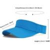 imageWomens Cotton Sun Protection Visor Hats  Sports Sun Visor CapA Black