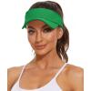 imageWomens Cotton Sun Protection Visor Hats  Sports Sun Visor CapA Green