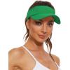 imageWomens Cotton Sun Protection Visor Hats  Sports Sun Visor CapA Green