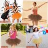 imageWomens Tutu Skirt Elastic 5 Layered Vintage Tulle Ballet Skirt Party Festival CostumeCoffee