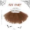 imageWomens Tutu Skirt Elastic 5 Layered Vintage Tulle Ballet Skirt Party Festival CostumeCoffee