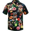 imageAmerican Trends Hawaiian Shirt for Men Short Sleeve Tropical Beach Shirts Mens Casual Button Down Summer Vacation WearFunny Raccoon