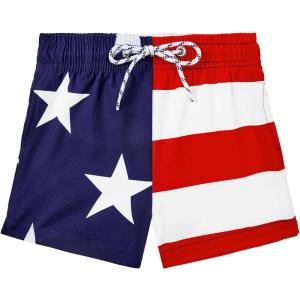 imageAmerican Trends Boys Swim Trunks Toddler Swim Shorts Bathing Suit Kids Swimsuit Youth SwimwearNational Flag
