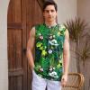 imageAmerican Trends Mens Tank Tops Beach Summer Sleeveless Tee Shirts Hawaiian Muscle Graphic Tank Tops for MenAlien
