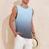 imageAmerican Trends Mens Tank Tops Beach Summer Sleeveless Tee Shirts Hawaiian Muscle Graphic Tank Tops for MenBlue Gradient