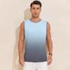 imageAmerican Trends Mens Tank Tops Beach Summer Sleeveless Tee Shirts Hawaiian Muscle Graphic Tank Tops for MenBlue Gradient