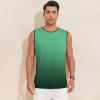 imageAmerican Trends Mens Tank Tops Beach Summer Sleeveless Tee Shirts Hawaiian Muscle Graphic Tank Tops for MenGreen Gradient