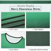 imageAmerican Trends Mens Tank Tops Beach Summer Sleeveless Tee Shirts Hawaiian Muscle Graphic Tank Tops for MenGreen Gradient