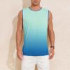 imageAmerican Trends Mens Tank Tops Beach Summer Sleeveless Tee Shirts Hawaiian Muscle Graphic Tank Tops for MenLightbluegradient
