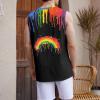 imageAmerican Trends Mens Tank Tops Beach Summer Sleeveless Tee Shirts Hawaiian Muscle Graphic Tank Tops for MenRainbow