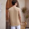 imageAmerican Trends Mens Tank Tops Beach Summer Sleeveless Tee Shirts Hawaiian Muscle Graphic Tank Tops for MenSunset Tree Beige