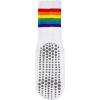 imageAmerican Trends Pilates Socks with Grips for Women Yoga ampamp Barre  Non Slip1 Pairwhite Rainbow