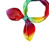 imageAmerican Trends Women Silk Feeling Scarf Satin Head Scarves Square Satin Scarf Wrap Neck Scarf Lightweight Silk Like Bandana21 Rainbow