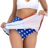 imageAmerican Trends Womens High Waisted Swimsuit Cover Up Skirt Bikini Bottoms with Side PocketAmerican Flag