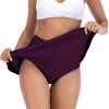 imageAmerican Trends Womens High Waisted Swimsuit Cover Up Skirt Bikini Bottoms with Side PocketFuchsia