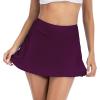 imageAmerican Trends Womens High Waisted Swimsuit Cover Up Skirt Bikini Bottoms with Side PocketFuchsia