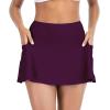 imageAmerican Trends Womens High Waisted Swimsuit Cover Up Skirt Bikini Bottoms with Side PocketFuchsia