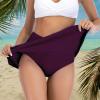 imageAmerican Trends Womens High Waisted Swimsuit Cover Up Skirt Bikini Bottoms with Side PocketFuchsia