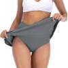 imageAmerican Trends Womens High Waisted Swimsuit Cover Up Skirt Bikini Bottoms with Side PocketGrey