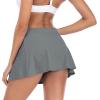 imageAmerican Trends Womens High Waisted Swimsuit Cover Up Skirt Bikini Bottoms with Side PocketGrey
