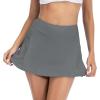 imageAmerican Trends Womens High Waisted Swimsuit Cover Up Skirt Bikini Bottoms with Side PocketGrey