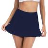 imageAmerican Trends Womens High Waisted Swimsuit Cover Up Skirt Bikini Bottoms with Side PocketNavy Blue