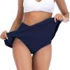 imageAmerican Trends Womens High Waisted Swimsuit Cover Up Skirt Bikini Bottoms with Side PocketNavy Blue