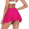 imageAmerican Trends Womens High Waisted Swimsuit Cover Up Skirt Bikini Bottoms with Side PocketRose Red