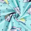 imageAmerican Trends Womens Pajama Sets Two Piece Sleep Shirt Short Sleeve Cartoon Print Pj Set Tops with Capri Pants SleepwearC Bluegreen Owl