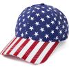 imageAmerican Trends Men Women Baseball Cap Adjustable Dad Hat Breathable Waterproof Colorful Cap HatAmerican Flag