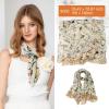 imageAmerican Flag Scarf for Women Patriotic Flag Scarf Silk Feeling Scarves Square Stain Scarf Wrap Neck ScarfBeige Yellow