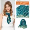 imageAmerican Flag Scarf for Women Patriotic Flag Scarf Silk Feeling Scarves Square Stain Scarf Wrap Neck ScarfBlue