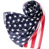 imageAmerican Flag Scarf for Women Patriotic Flag Scarf Silk Feeling Scarves Square Stain Scarf Wrap Neck ScarfFlag01