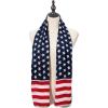 imageAmerican Flag Scarf for Women Patriotic Flag Scarf Silk Feeling Scarves Square Stain Scarf Wrap Neck ScarfFlag02