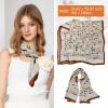 imageAmerican Flag Scarf for Women Patriotic Flag Scarf Silk Feeling Scarves Square Stain Scarf Wrap Neck ScarfHorse Orange