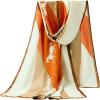 imageAmerican Flag Scarf for Women Patriotic Flag Scarf Silk Feeling Scarves Square Stain Scarf Wrap Neck ScarfOrange White Horse