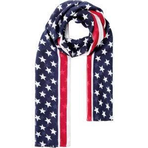 imageAmerican Flag Scarf for Women Patriotic Flag Scarf Silk Feeling Scarves Square Stain Scarf Wrap Neck ScarfFlag01