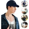 imageWomens Baseball Caps Unisex Cute Baseball Hats Trendy Adjustable Ball Hats for Workout Golf RunningOrange With White Heart