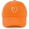 Orange With White Heart