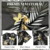 imageFunny Hawaiian Shirts for Men Short Sleeve Fun Beach Shirts Mens Casual Button Down Summer Vacation Wear1 Black Palm Leaf