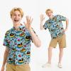 imageFunny Hawaiian Shirts for Men Short Sleeve Fun Beach Shirts Mens Casual Button Down Summer Vacation WearBigfoot Duck Swim Ring