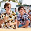 imageFunny Hawaiian Shirts for Men Short Sleeve Fun Beach Shirts Mens Casual Button Down Summer Vacation WearCowboy Trex