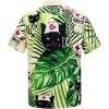 imageFunny Hawaiian Shirts for Men Short Sleeve Fun Beach Shirts Mens Casual Button Down Summer Vacation WearNurse Cat
