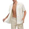 imageHawaiian Shirt for Men Button Down Short Sleeve Casual Beach Shirt Summer Wear Stylish Tropical Print Shirts3 Easter Bunny