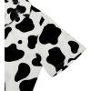imageHawaiian Shirt for Men Button Down Short Sleeve Casual Beach Shirt Summer Wear Stylish Tropical Print ShirtsCow Print