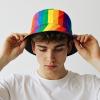 imageUnisex Athletic Bucket Hat Solid Colors Sun Hat with UV Protection for Outdoor Sports Packable Summer HatsRainbow2